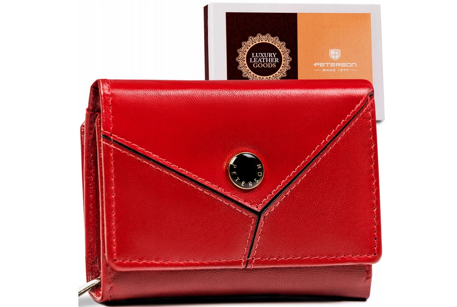 Peterson Dámská kožená peněženka Rapiddust červená One size