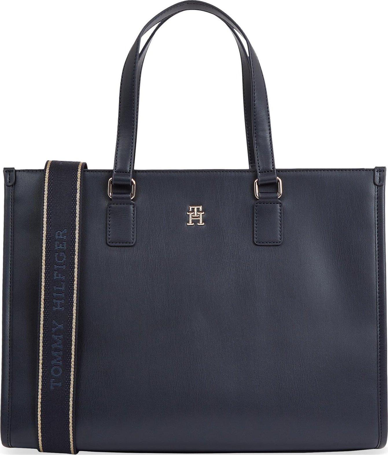 Kabelka Tommy Hilfiger Th Monotype Tote AW0AW15978 Space Blue DW6