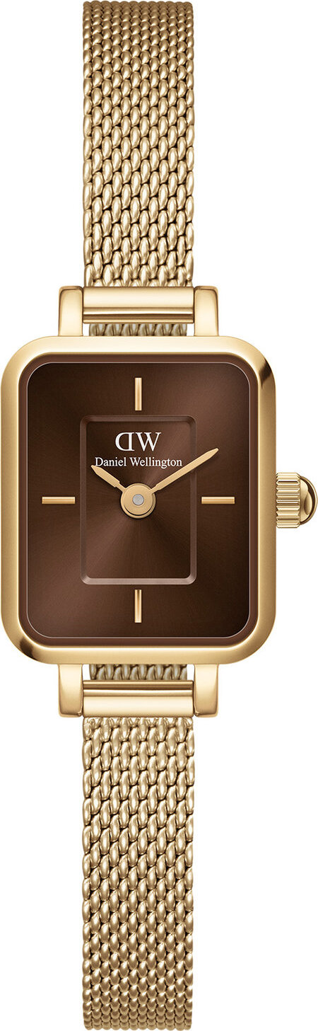 Hodinky Daniel Wellington Quadro Mini Evergold Amber DW00100654 Gold/Brown