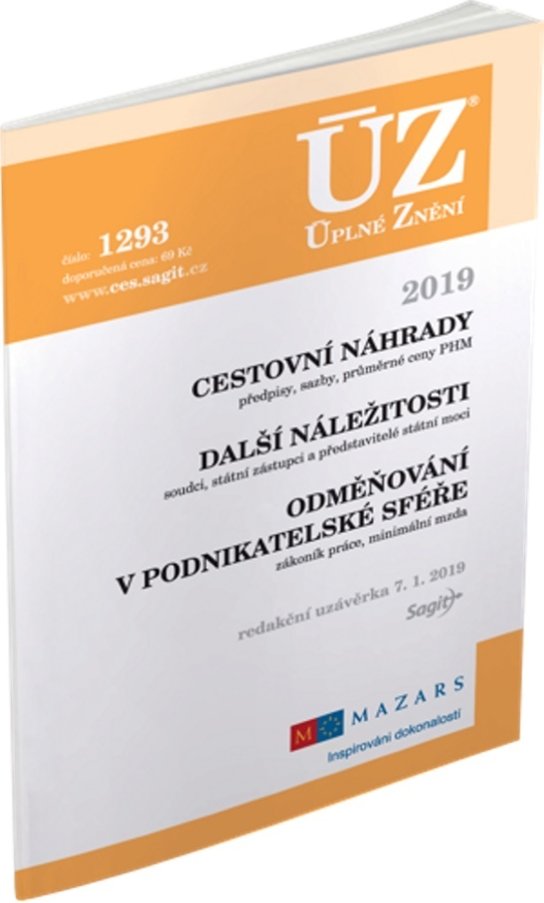 ÚZ 1293 Cestovní náhrady, Odměňování v podnikatelské sféře 2019
