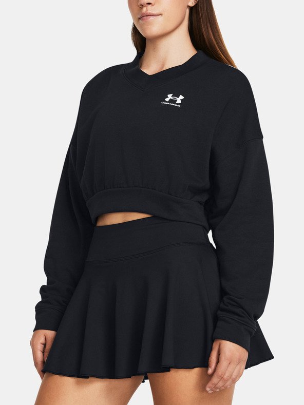 Mikina Under Armour UA Rival Terry OS Crop Crw-BLK