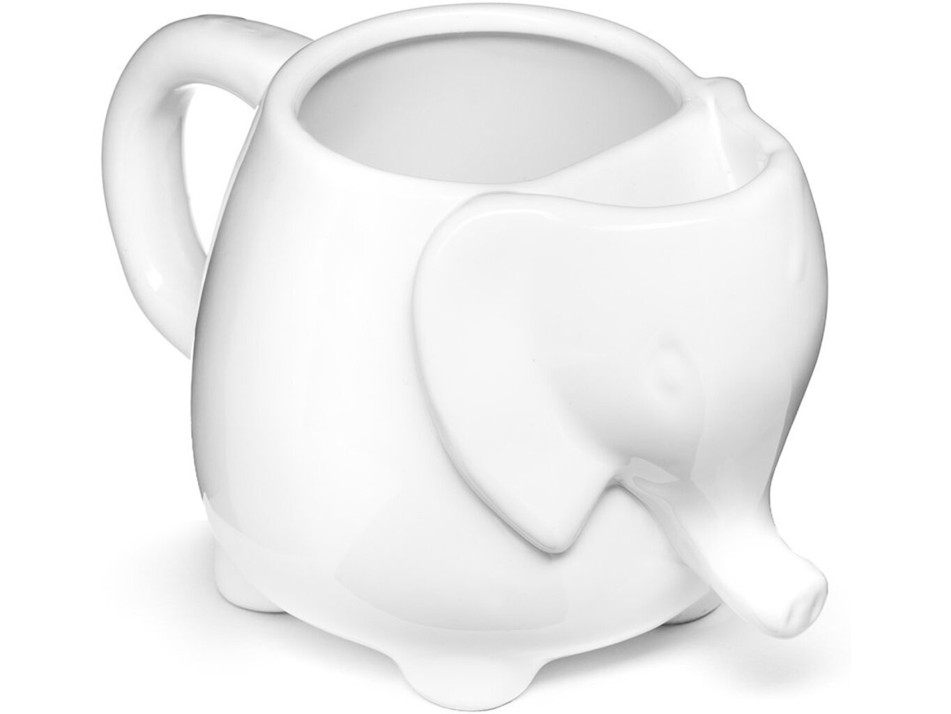 Porcelánový hrnek Slon, Bílý, 500 ml