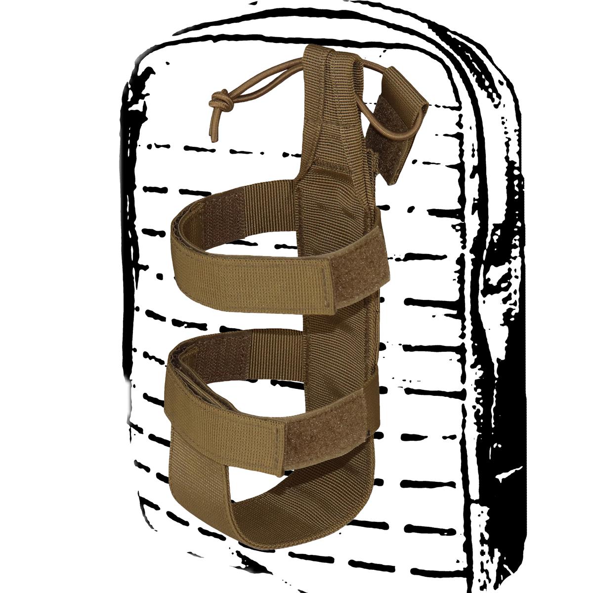 Držák na láhev hnědá Molle Bottle Holder CMG® Coyote