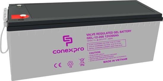 Baterie Conexpro GEL-12-200 GEL, 12V/200Ah, T18-M8, Deep Cycle , GEL-12-200