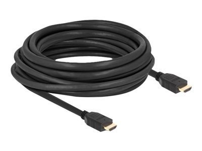 Delock - Vysoká rychlost - kabel HDMI s ethernetem - HDMI s piny (male) do HDMI s piny (male) - 7 m - černá - podpora 8K60Hz, rychlost přenosu dat až 48 Gbps