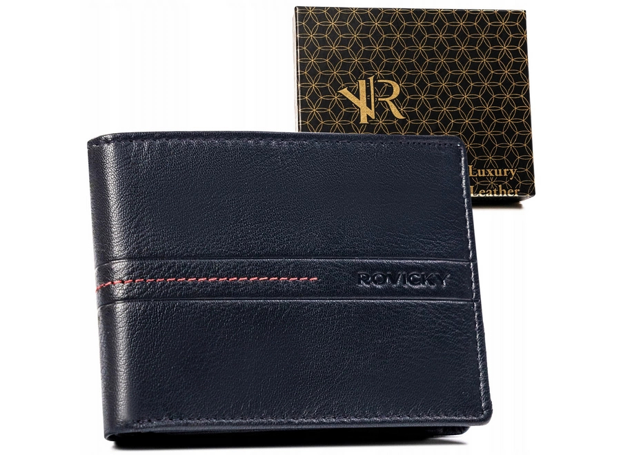 Rovicky Pánská kožená peněženka Keburo černá One size