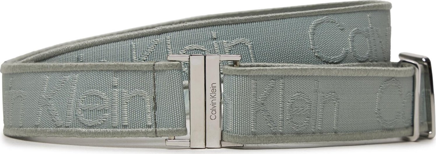 Dámský pásek Calvin Klein Gracie Logo Jacquard Belt 3.0 K60K611922 Pigeon