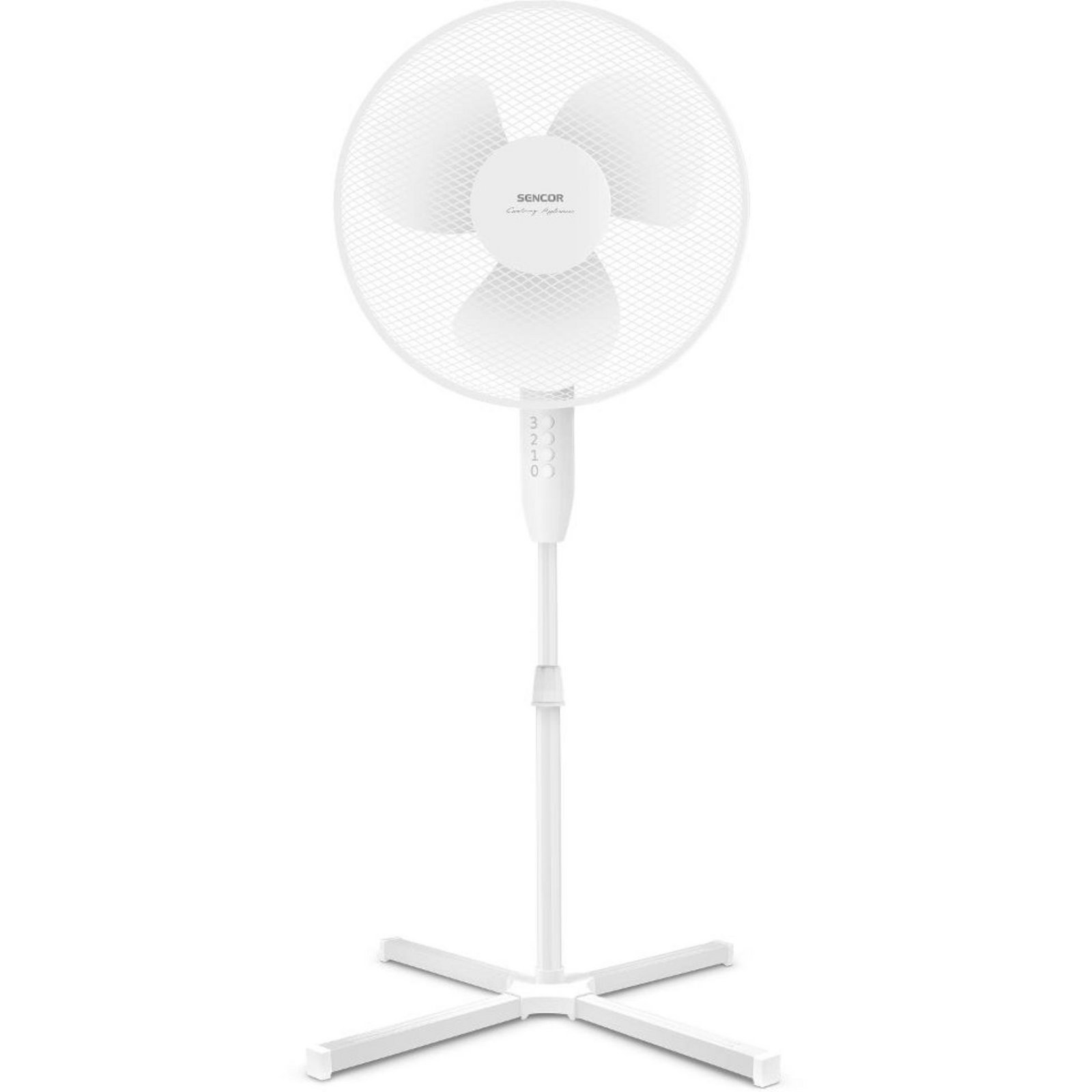 Sencor  Stojanový ventilátor SFN 4010WH - otočný, bílý