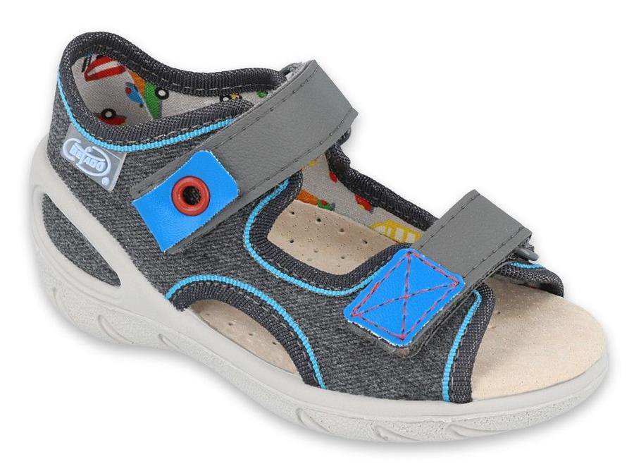 BEFADO 065P132 SUNNY chlapecké sandálky šedé 20 065P132_20