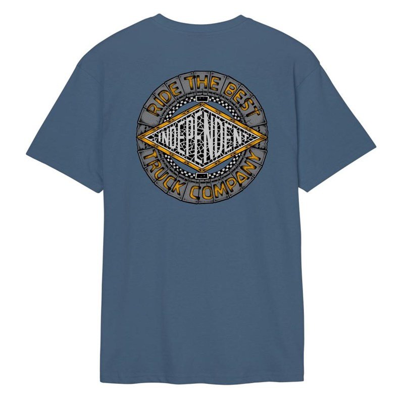 triko INDEPENDENT - Mako Tile Summit T-Shirt Steel Blue (STEEL BLUE)