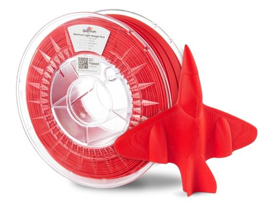 Tisková struna (filament) Spectrum Light Weight PLA 1.75mm PURE RED 1kg, 81005