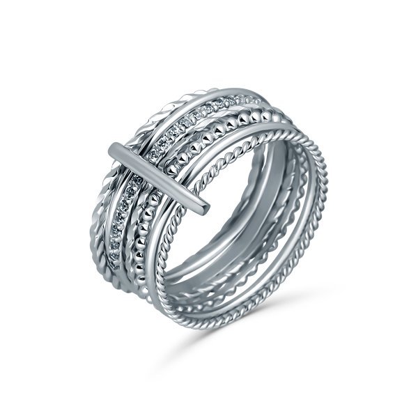 Prsten se syntetickými kameny 126-483-1923 50