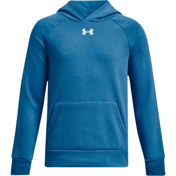 Under Armour RIVAL FLEECE HOODIE Chlapecká mikina, modrá, velikost