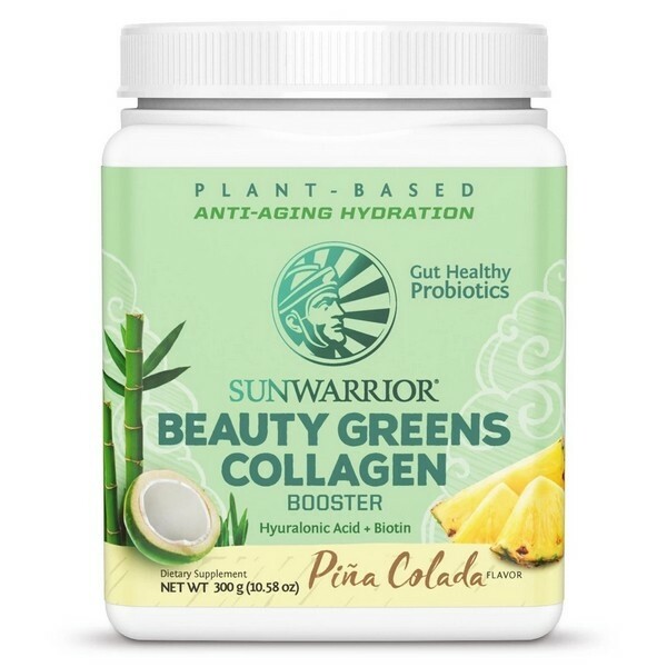 Sunwarrior Beauty Greens Collagen Booster, (podpora tvorby kolagenu) piña colada, 300 g