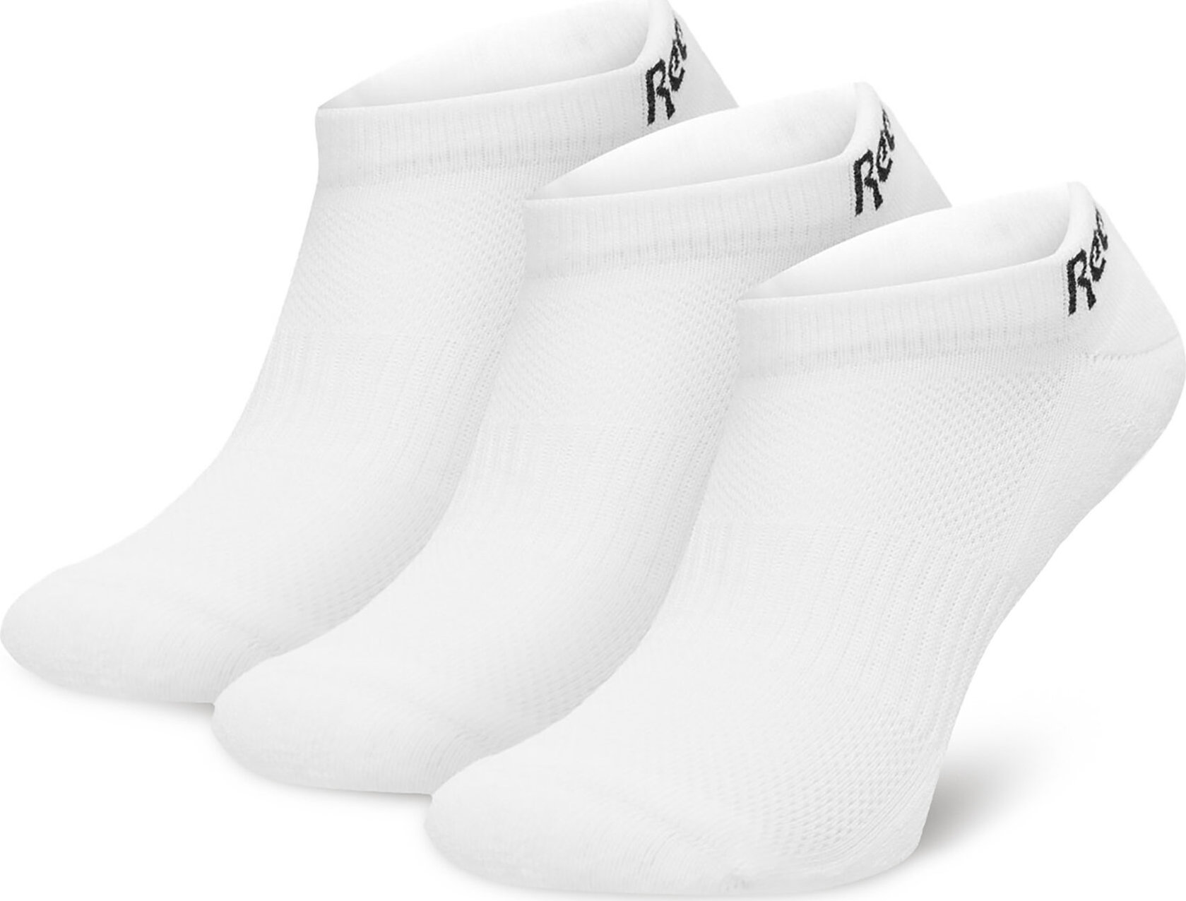 Sada 3 párů nízkých ponožek unisex Reebok R0356-SS24 (3-pack) Bílá