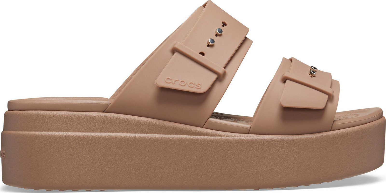 Nazouváky Crocs Brooklyn Low Wedge Sandal W 207431 Latte 2Q9