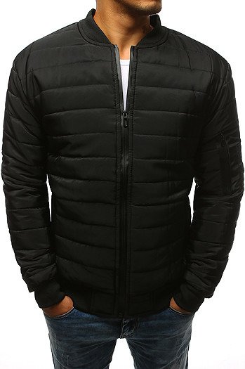 Dstreet Pánská prošívaná bomber bunda černá TX2213 Velikost: M