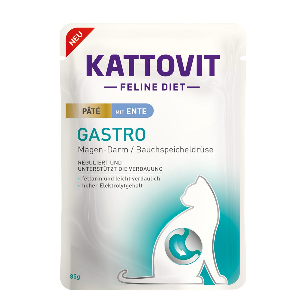 Kattovit Gastro paštika s kachním masem 10 × 85 g