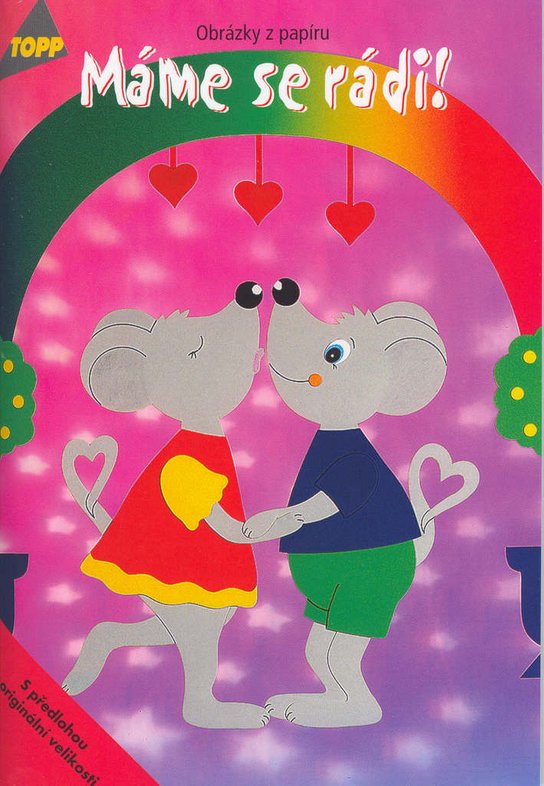 Máme se rádi! Obrázky z papíru
