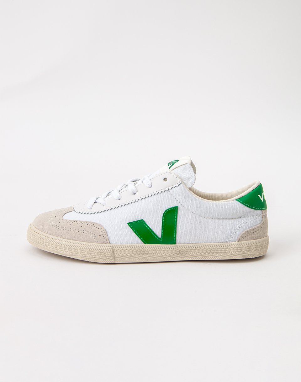 Veja Volley Canvas WHITE_EMERAUDE 36