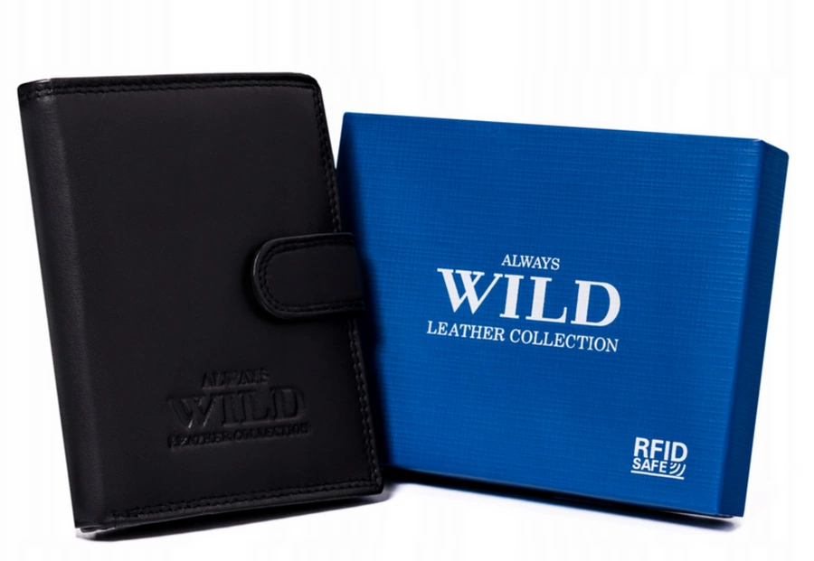 Always Wild Pánská kožená peněženka Takashi černá One size