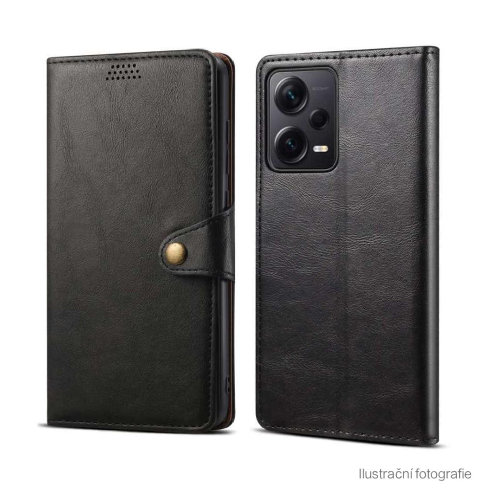 Lenuo Leather flipové pouzdro pro Xiaomi Redmi 13C černá