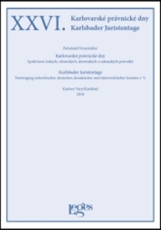 XXVI. Karlovarské právnické dny