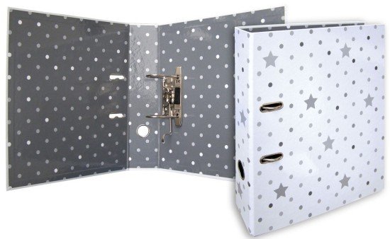 Reas Pack Pákový pořadač A4 - 7 cm - STARS - hvězdy a puntíky - 7193