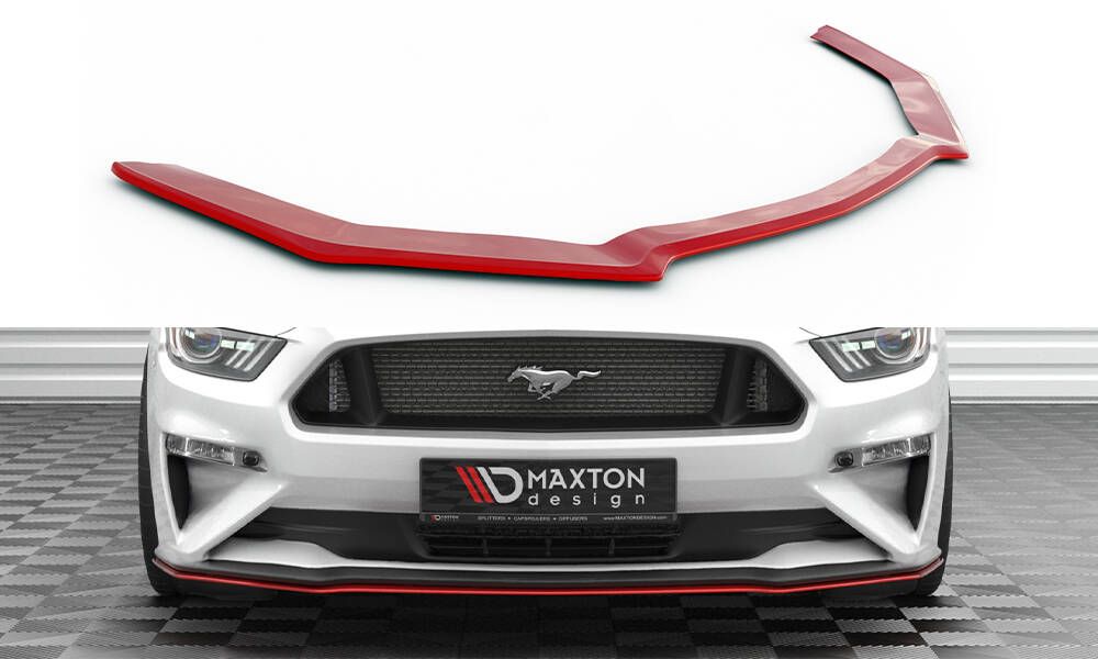Maxtondesign Spoiler pod přední nárazník Ford Mustang Mk6 Facelift  2017 - 2023