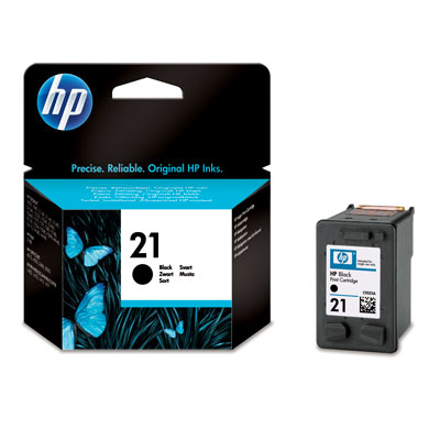 HP C9351AE Ink Cart No.21 pro 3920, 3940, D1360, D2360, 5ml, Black, C9351AE#UUQ