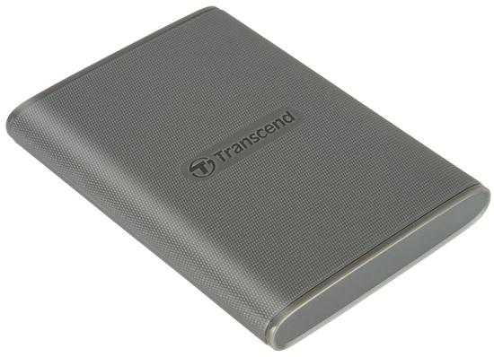 Transcend ESD360C 2TB, USB 20Gbps Type C, Externí SSD disk (3D NAND flash), kompaktní rozměry, šedý, TS2TESD360C
