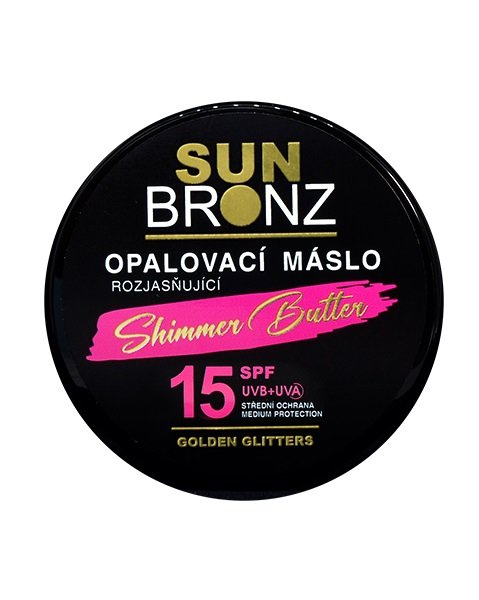 Vivaco Opalovací máslo s rozjasňujícími glitry SPF 15 SUNBRONZ 100 ml