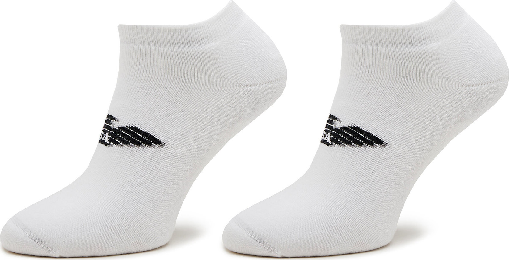 Sada 2 párů pánských nízkých ponožek Emporio Armani 306208 4R300 00010 Bianco