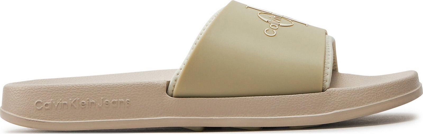 Nazouváky Calvin Klein Jeans Slide Monogram Tpu Ml Wn YW0YW00585 Eggshell/Creamy White 0F4