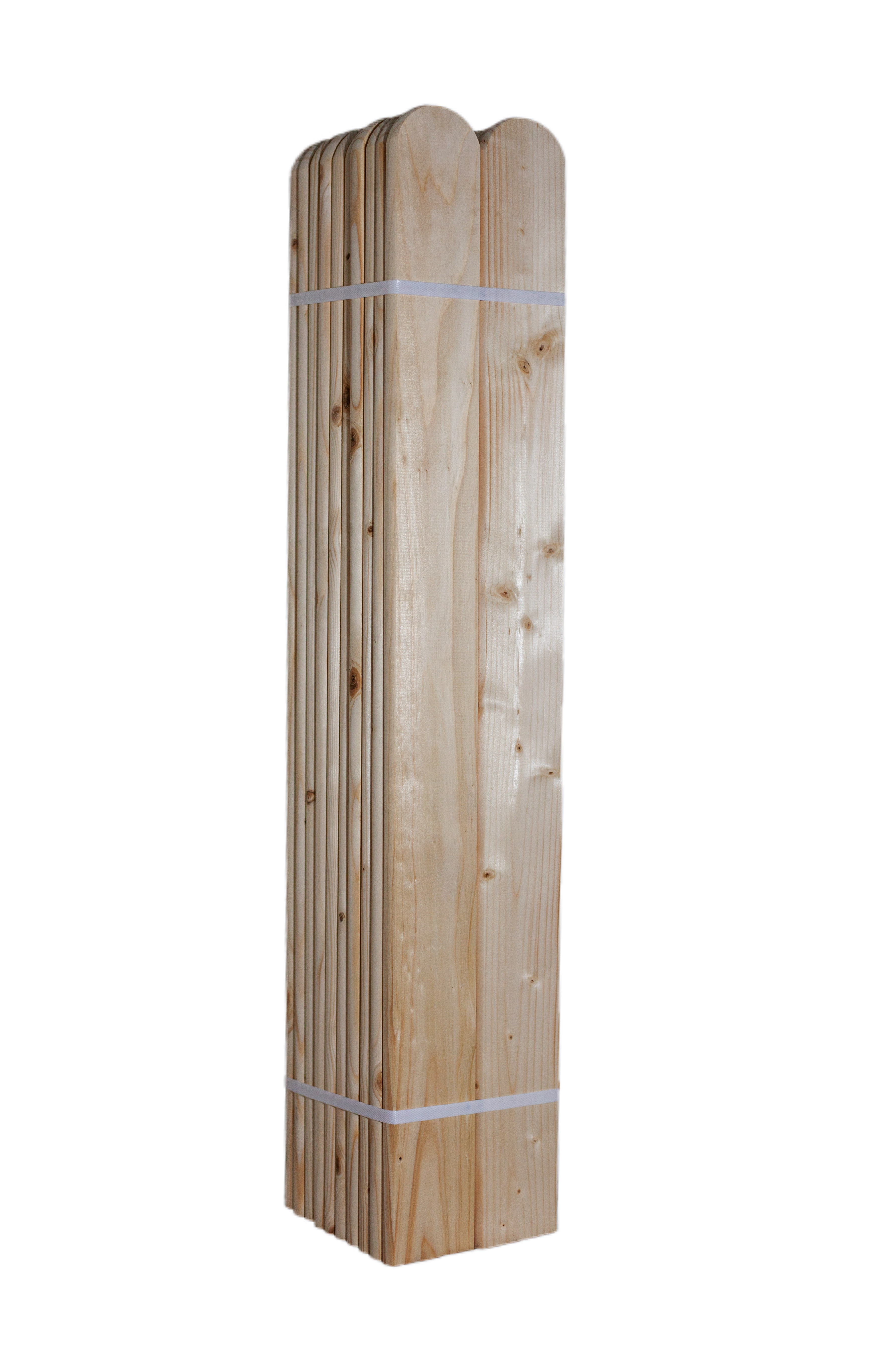 LC Dřevěná smrková plotovka, 20 x 90 mm zakulacená 1ks Výška plotovek: 50 cm