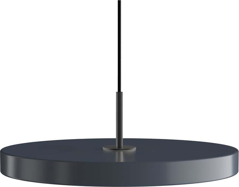 Antracitové LED závěsné svítidlo s kovovým stínidlem ø 43 cm Asteria Medium – UMAGE