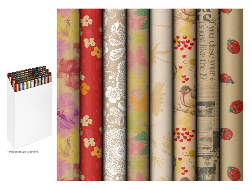 MFP 5811799 Balící papír role 200x70 kraft mix č.5