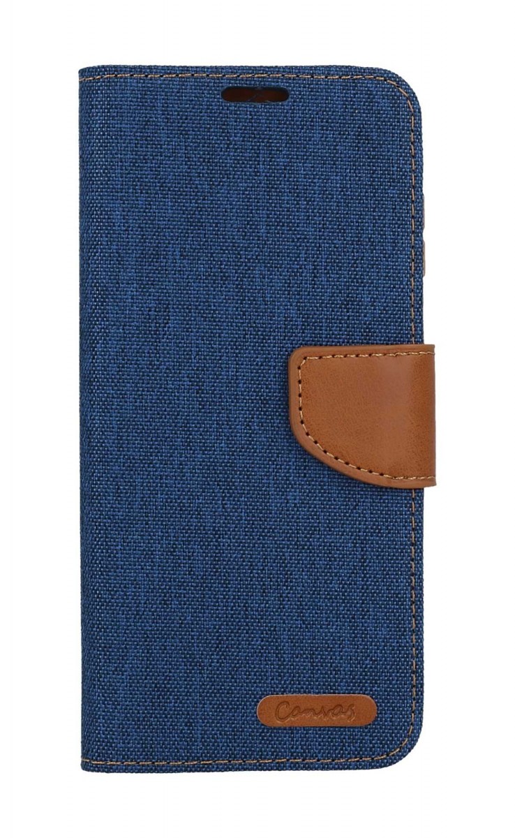 Pouzdro Canvas Samsung A15 knížkové modré tmavé 119218