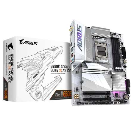 GIGABYTE MB Sc AM5 B650E AORUS ELITE X ICE, AMD B650, B650E A ELITE X ICE