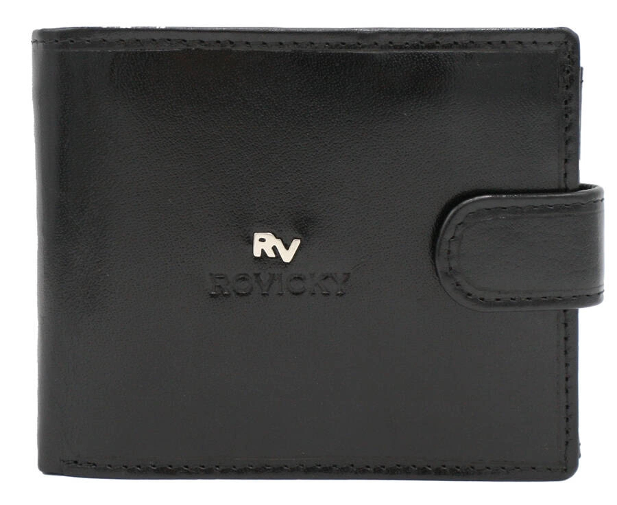 Rovicky Pánská kožená peněženka Knaig černá One size