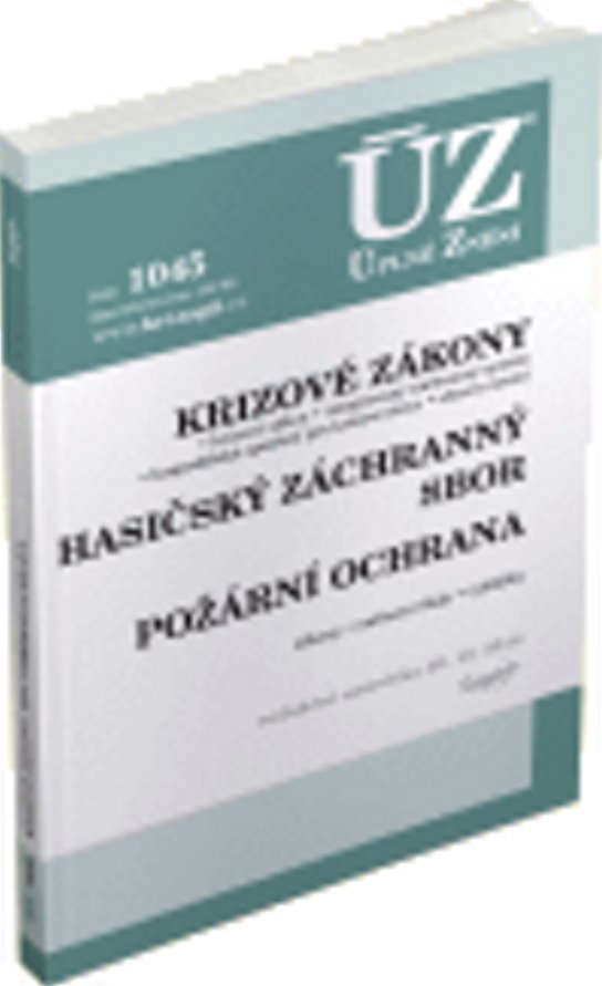 ÚZ 1045 Krizové zákony, HZS, Požární ochrana, Obnova území