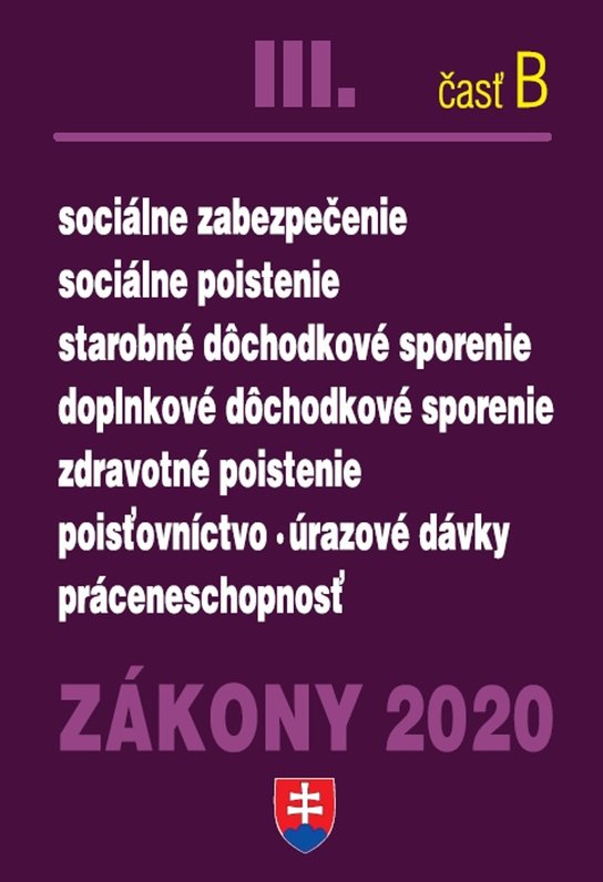 Zákony 2020 III. časť B
