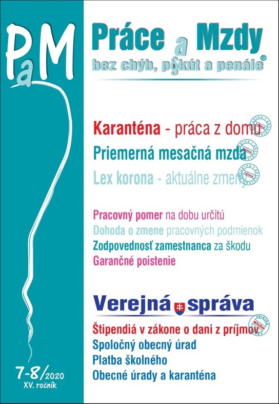 Práce a Mzdy bez chýb, p§kút a penále 7-8/2020