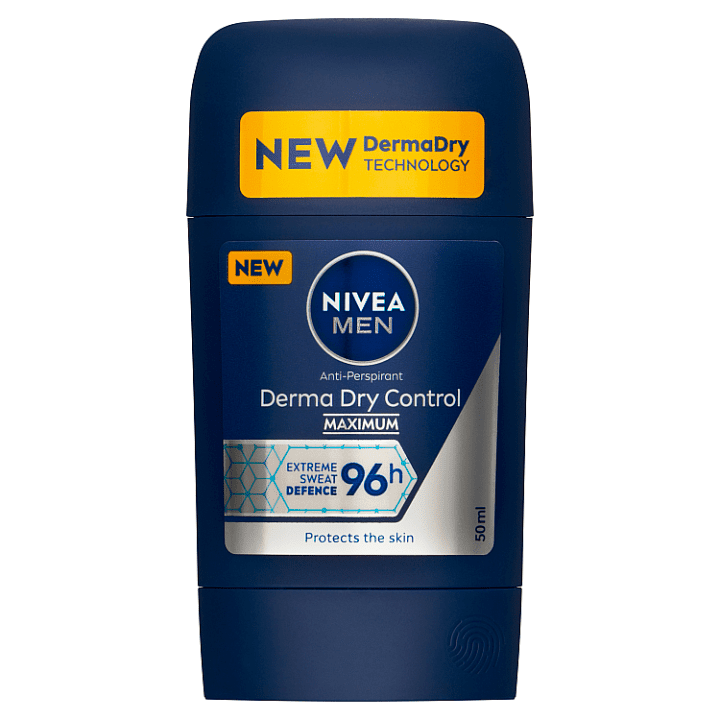 Nivea Men Derma Dry Control Tuhý antiperspirant 50ml