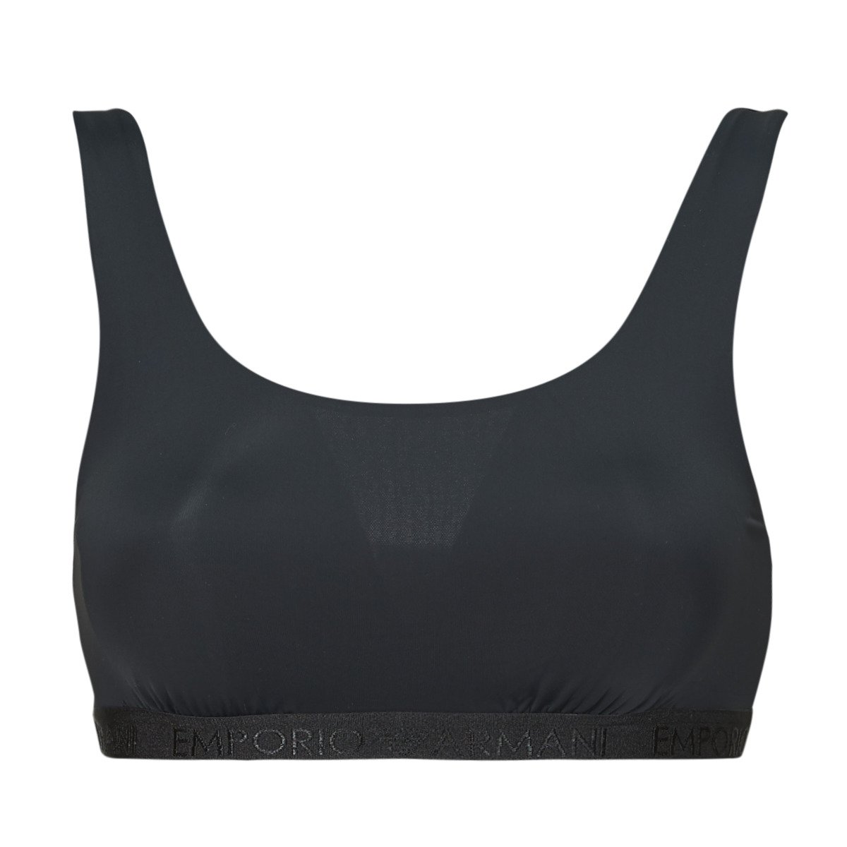 Emporio Armani  ALL OVER LOGO MESH BRALETTE  Černá