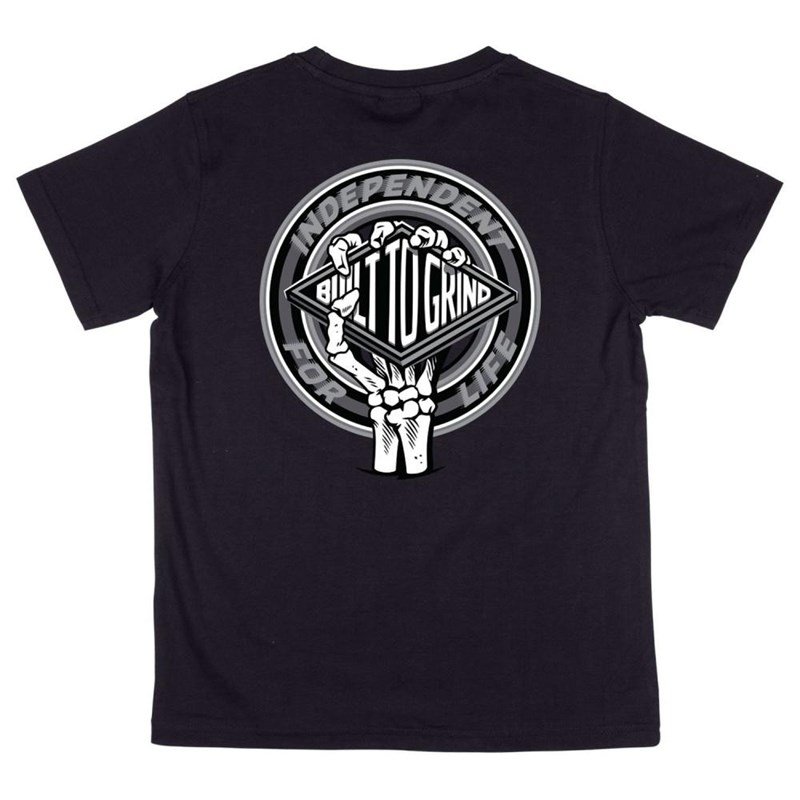 triko INDEPENDENT - Youth For Life Clutch T-Shirt Black (BLACK)