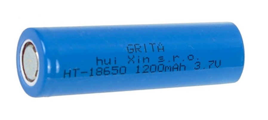 Akumulátor (nabíjecí baterie)18650 1200mAh 3,7 V (Li-Ion)