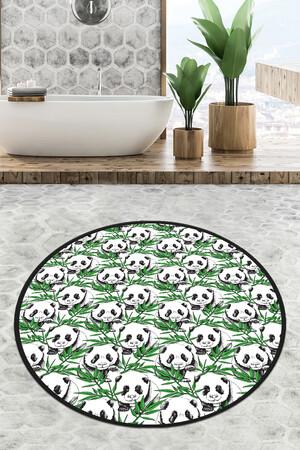 L'essentiel Maison Bathmat Green Panda Circle Djt 100