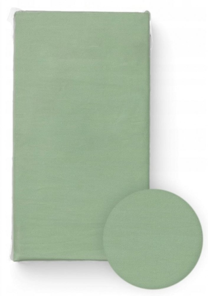 BocioLand Prostěradlo do postýlky, bavlna, zelené, 120 x 60 cm