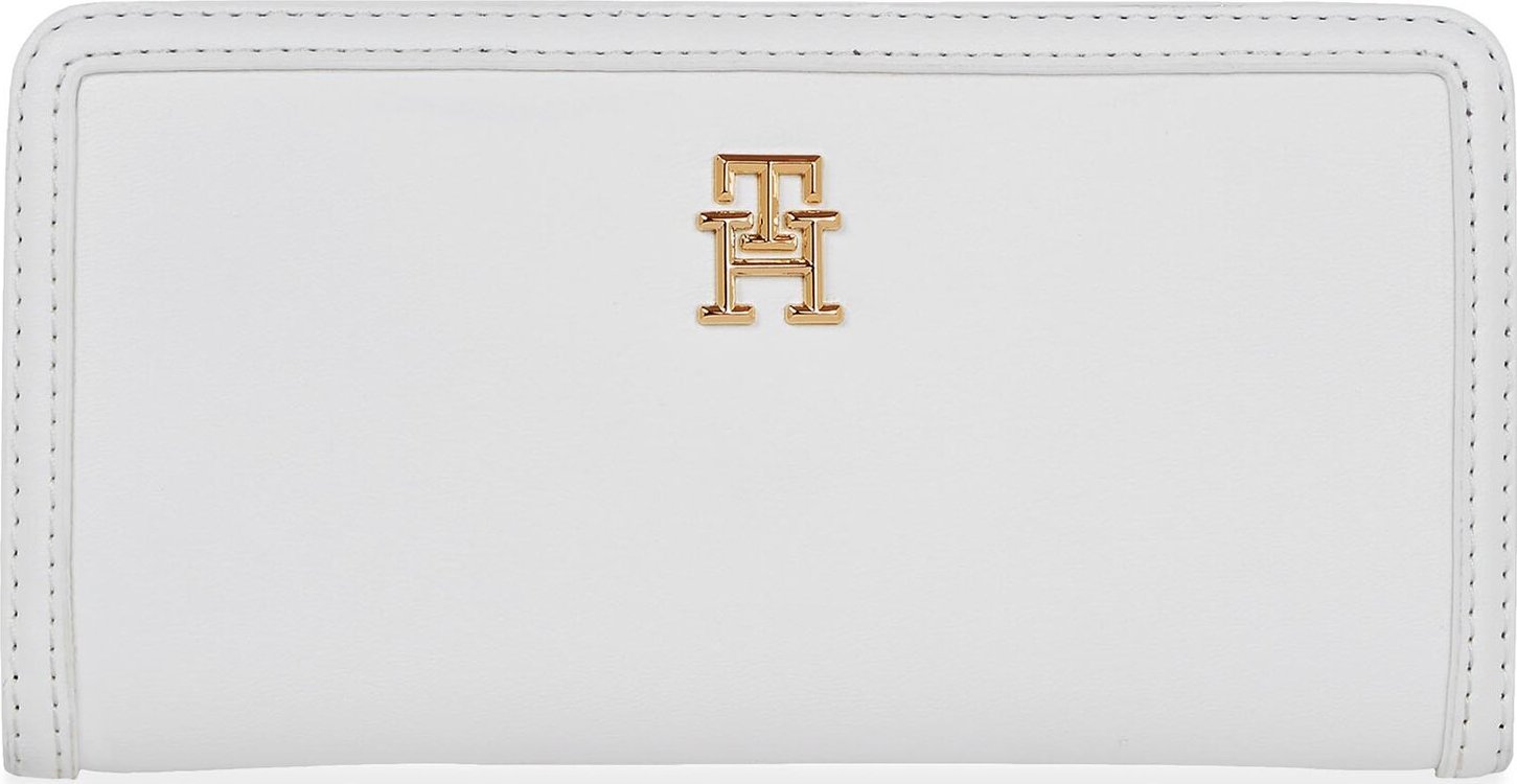 Velká dámská peněženka Tommy Hilfiger Th Monotype Large Slim Wallet AW0AW16210 Ecru YBL